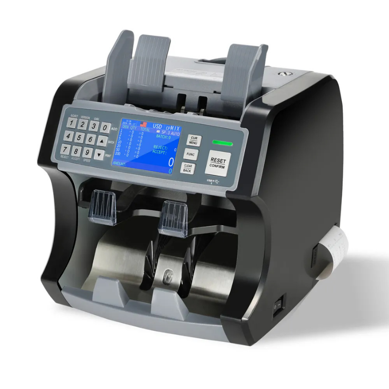 Bill CounterBill Counter S200 Çift Cıslı Karışık Para Sayma Makinesi 20 Ülke Dahili YazıcılıS200