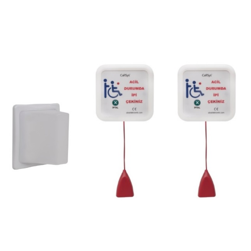 CallSysCallSys CS-EYS02 Bay Bayan Engelli WC Acil Yardım Alarm Seti CS-EYS02