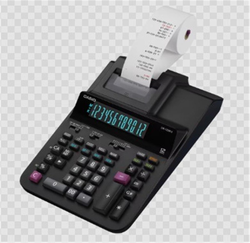 CasioCasio DR-120RII-BK 12 Hane Şeritli Siyah Hesap Makinesi4549526620638