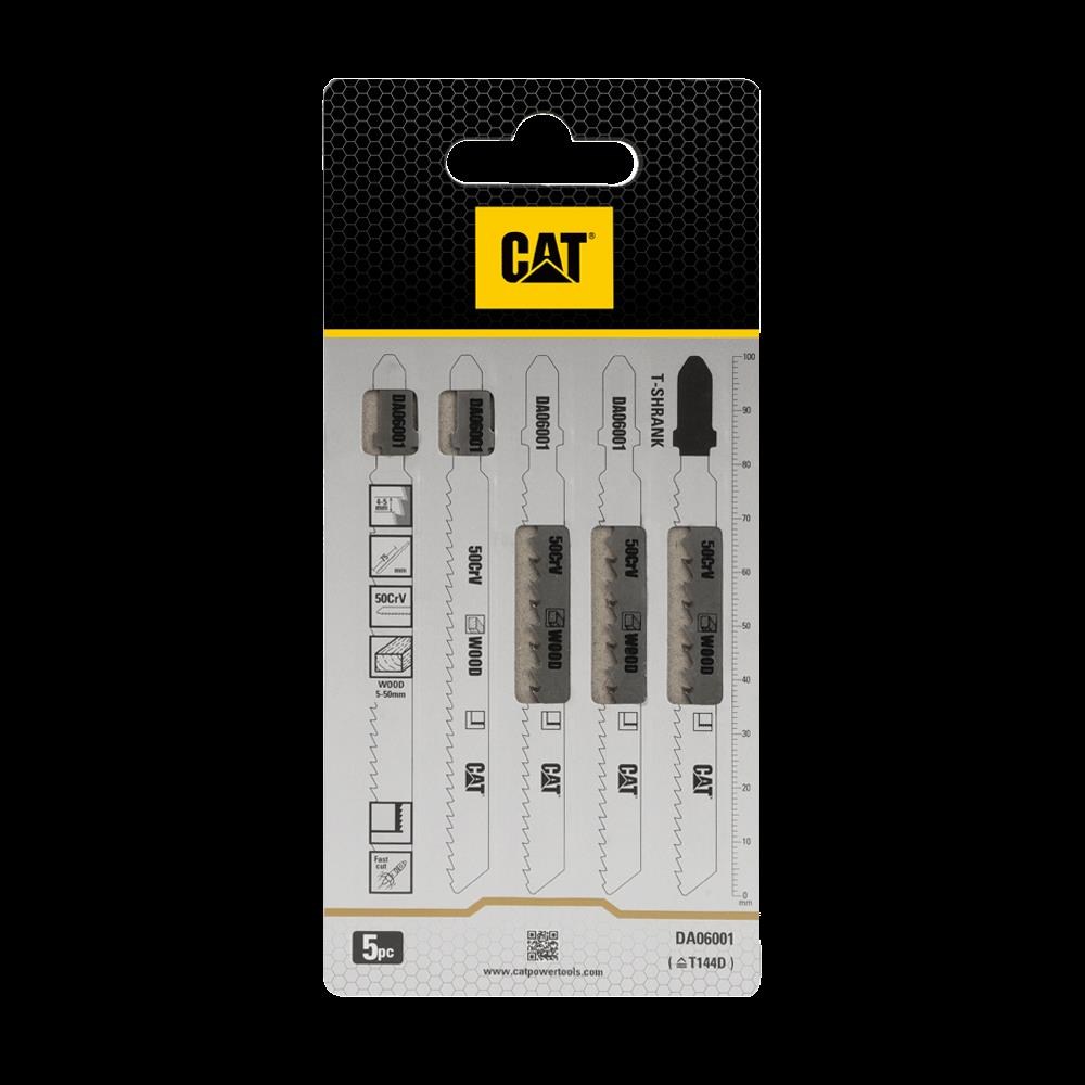 CATCAT DA06001 5 Parça Profesyonel Ahşap Hızlı/Kaba Kesim Dekupaj Testere Bıçağı, UcuDA06001