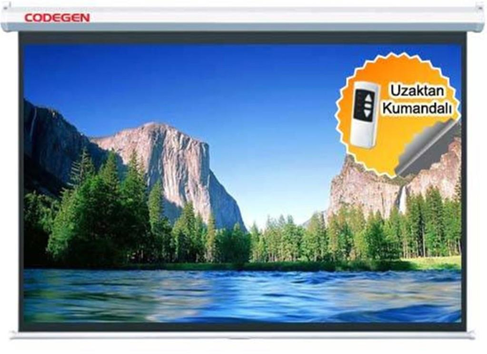 CODEGENCodegen EX-18 180X180 Motorlu Uzaktan Kumandalı Projeksiyon Perdesi8697713170865