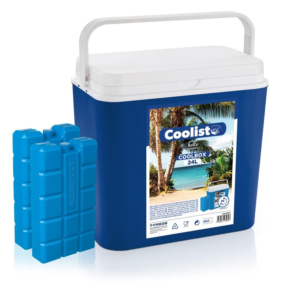 CoolistCoolist CLB24SET 24 Litre Buzluk + 2 Adet 400gr. Buz KasetiCLB24SET
