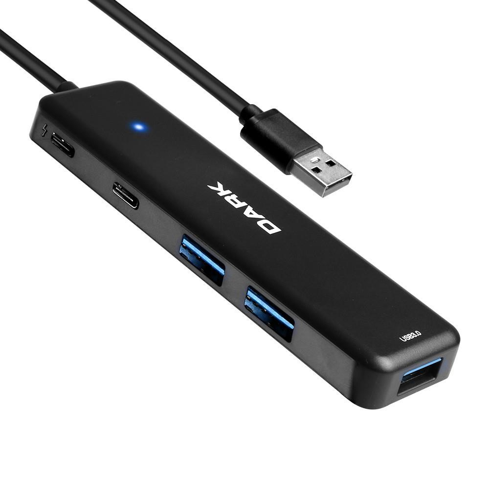 DARKDark DK-AC-USB347 Connect Master X5C USB3.2Gen 1 Type-A to 3 Port USB-A&1 Port Type-C 2.0-1X Type-C8683143204676