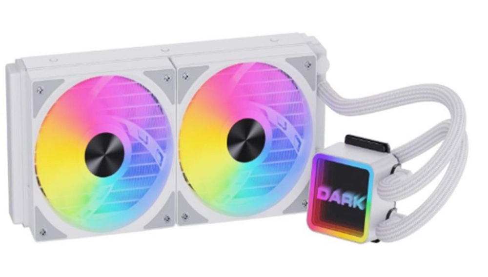 DARKDark DKCCW247W Freezer Beyaz 2025 Edition 240mm 250W TDP,Addresseble RGB LEDli Sıvı Soğutma8683143206045