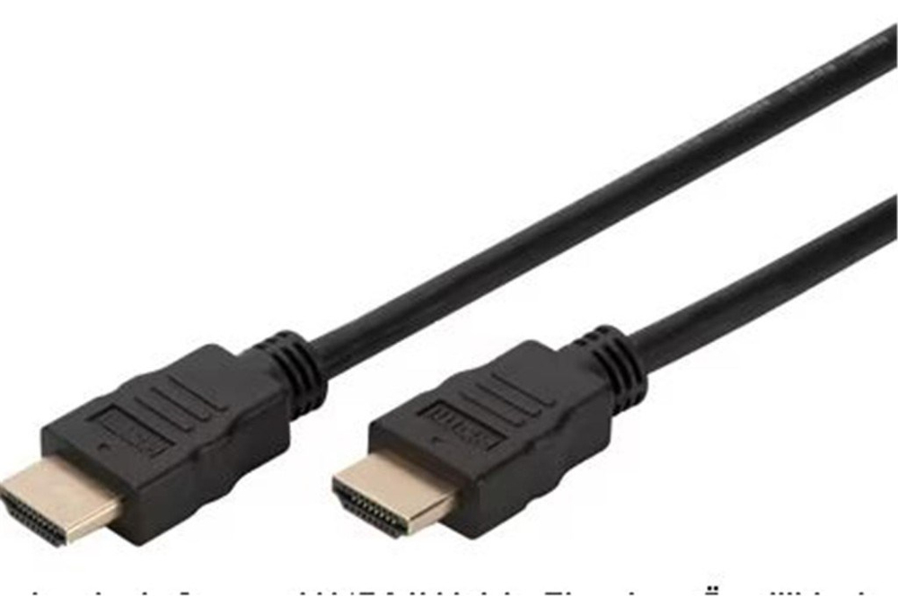 DIGITUSDigitus AK-330107-020-S 2 metre Altın Kapl.Siyah 4K HDMI Kablo4016032290957