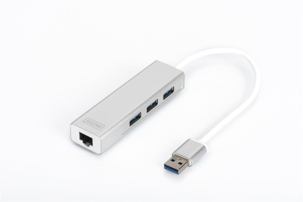 DIGITUSDigitus DA-70250 3 PORT 3.0 + ETHERNET SİYAH4016032328148