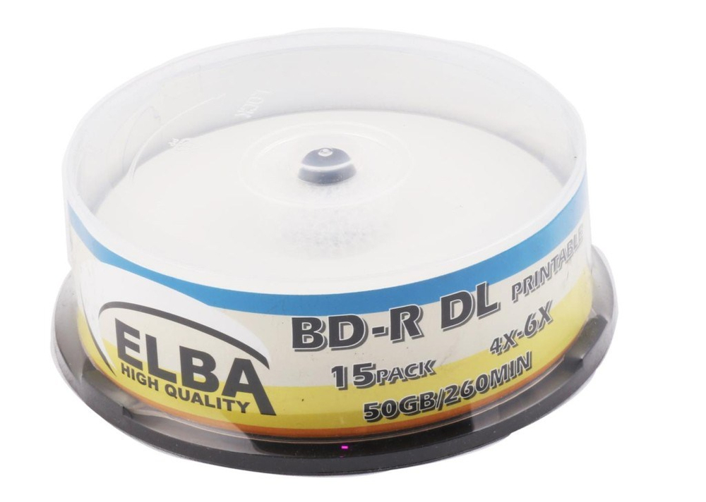 ELBAElba Blu-Ray BD-R 6X 50GB 15Lİ Cake Box Prıntable8698521892161