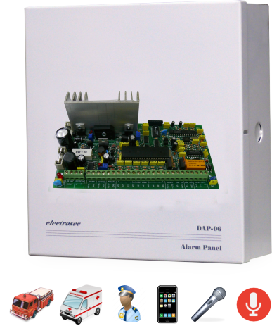 ElectrosecElectrosec DAP-06 Hırsız ve Yangın Alarm Paneli (6 Bölgeli)ME-DAP-06