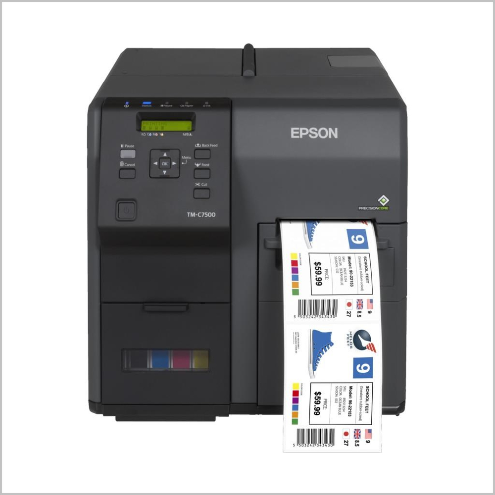 EpsonEpson ColorWorks TM-C7500 Renkli Endüstriyel Barkod Yazıcı (USB, ETH)TM-C7500