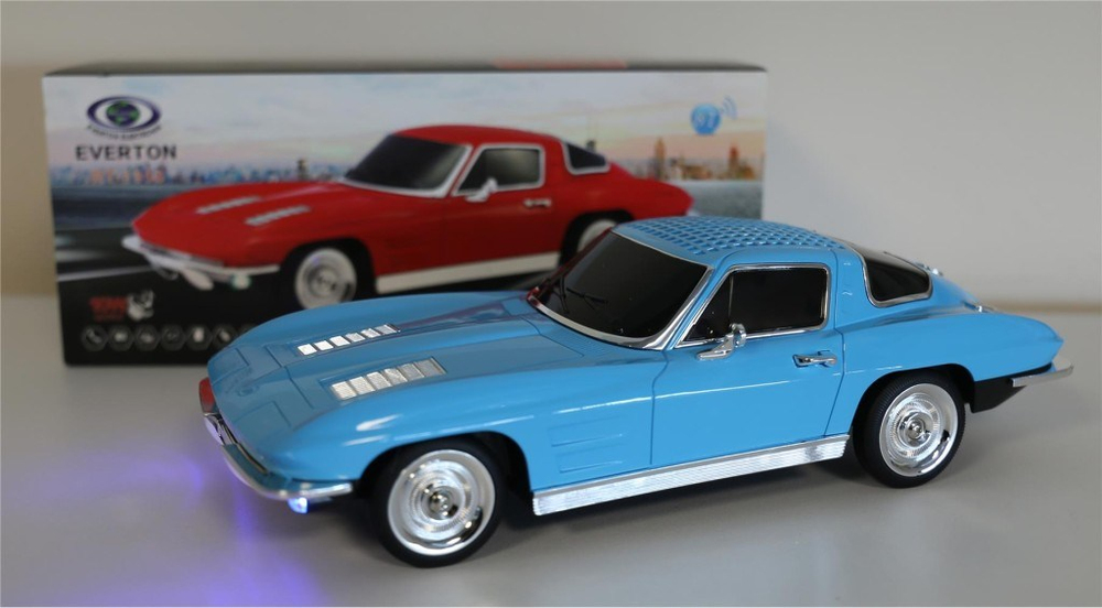 EVERTONEVERTON RT-1956 Mavi (Blue) Arabalı  Bluetooth Fm-Usb-Tf-Aux Şarjlı Nostaljik Radyo869852188938