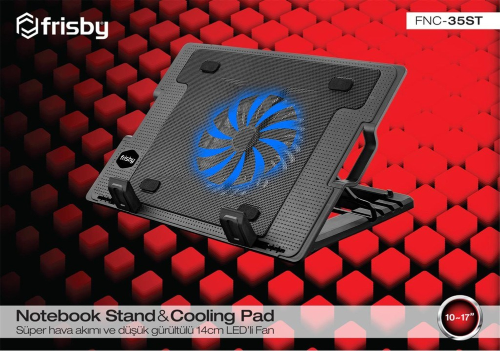 FRİSBYFrisby FNC-35ST Standlı Notebook Soğutucu 1 Port Usb 10