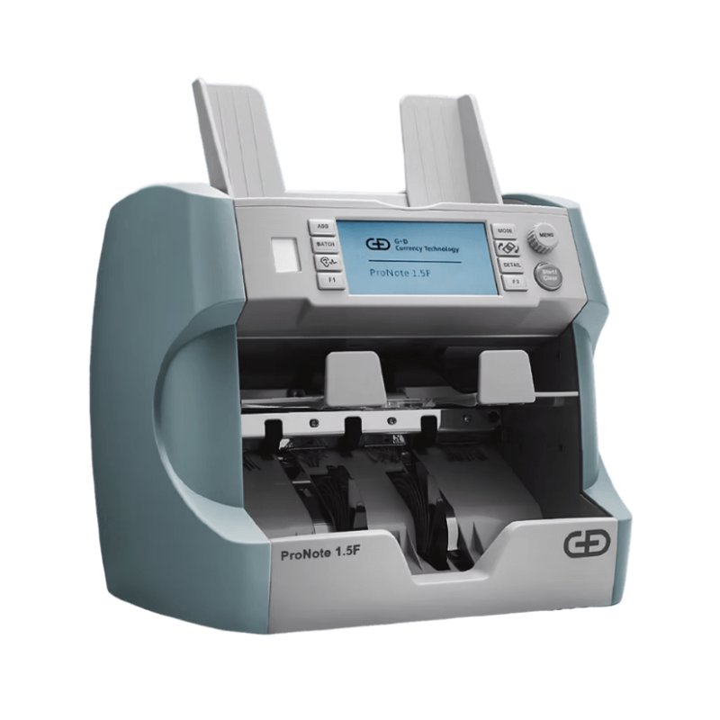 Giesecke+DevrientGiesecke+Devrient ProNote 1.5F Gen4 Fitness Banknot Sayma Makinesi, 40 Ülke Para BirimiProNote 1.5F Gen4