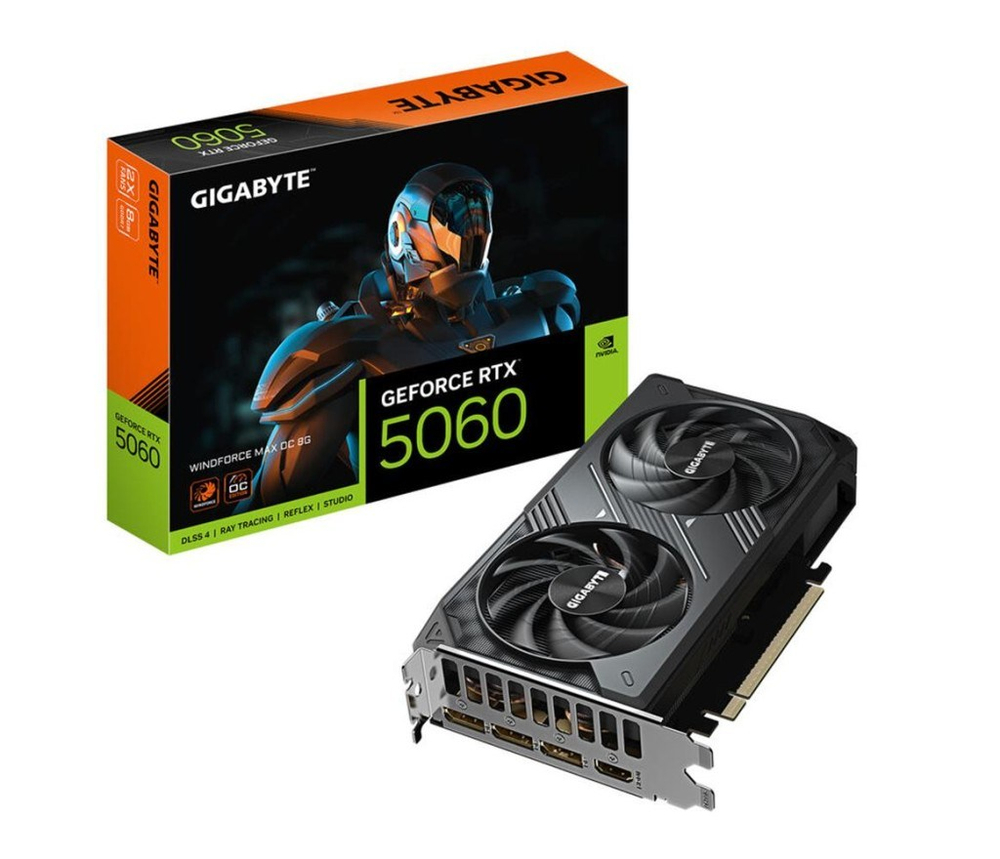 GIGABYTEGigabyte RTX5060 Windforce Max OC 8G GV-N5060WF2MAX OC-8GD 128 Bit GDDR7 8 GB Ekran Kartı4719331356699