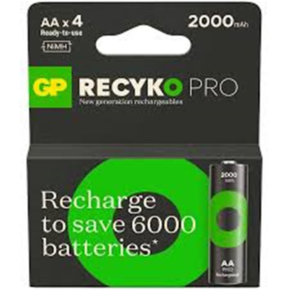 GPGP AA 2100 mAh Şarjlı Kalem Pil 4'lü Paket ReCyko Pro GP210AAHCBEM-2GB44891199212734