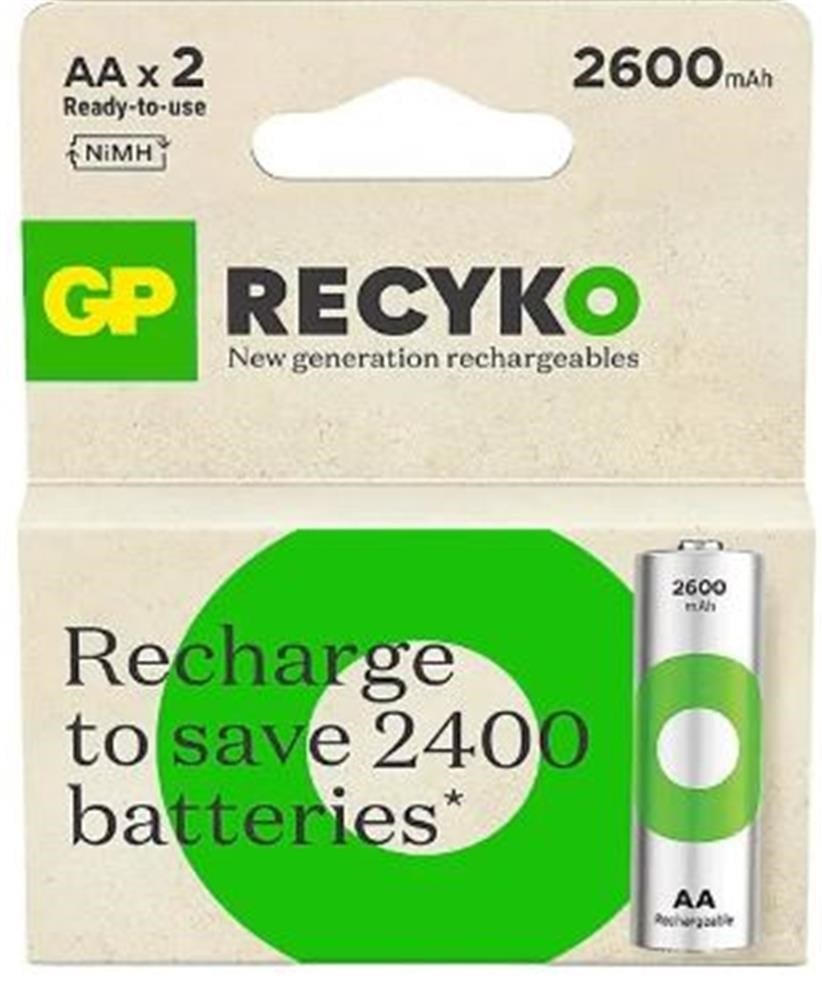 GPGP AA 2600 mAh Şarjlı Kalem Pil 2'li Paket GP270AAHCEMTR-2GB4891199212567