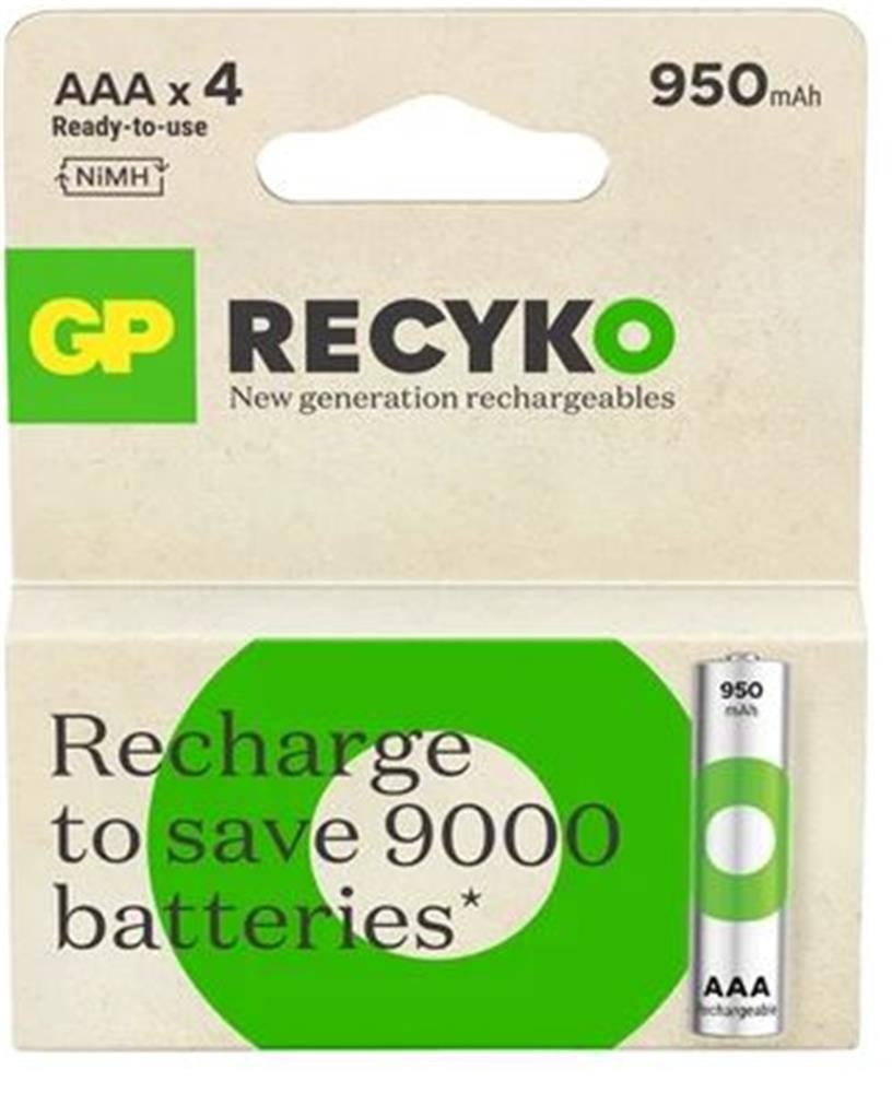 GPGP AAA 950 mAh Şarjlı İnce Kalem Pil 4'lü Paket GP100AAHCEMTR-4LÜ4891199212635