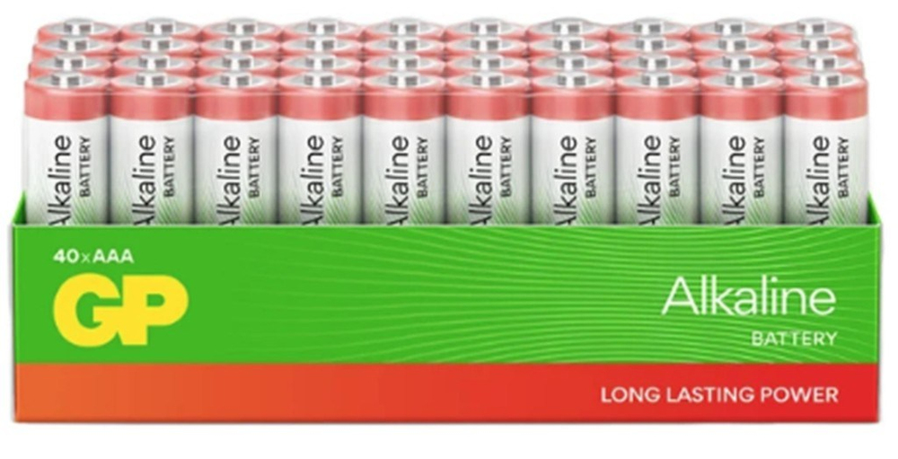 GPGP G-Tech LR03 AAA Boy Red Alkalin İnce Kalem Pil 40'lı Paket GP24ARETA21-2GST404891199234811