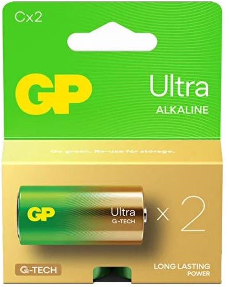 GPGP G-Tech LR14 Orta Boy Ultra Alkalin Pil 2'li Paket GP14AU-U2 C Boy4891199217753