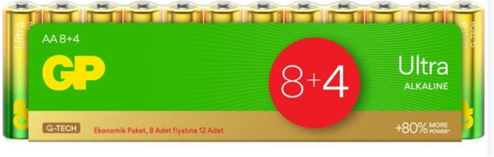 GPGP G-Tech LR6 AA Boy Ultra Alkalin Kalem Pil 12'li Paket GP15AU-VS124891199064876