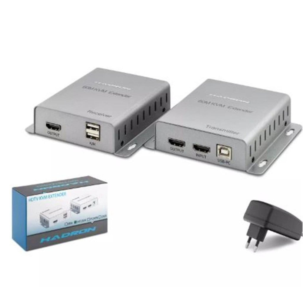 HADRONHadron Hdx1355 Hdmi Kvm Extender 1080P 60M Silver8680469040704