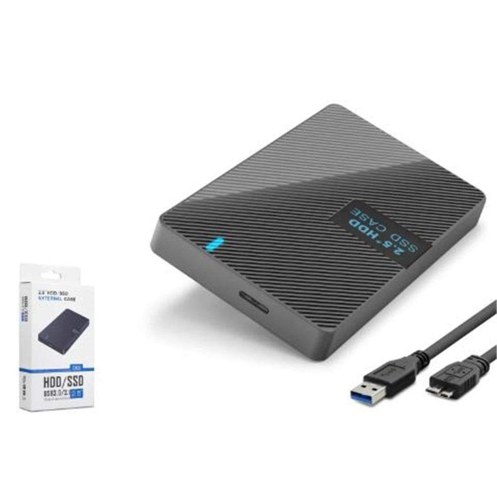 HADRONHADRON HDX1793 2.5 İnç SATA HDD-SSD Harici Disk Kutusu USB 3.0 Type-C - Siyah8680469047178