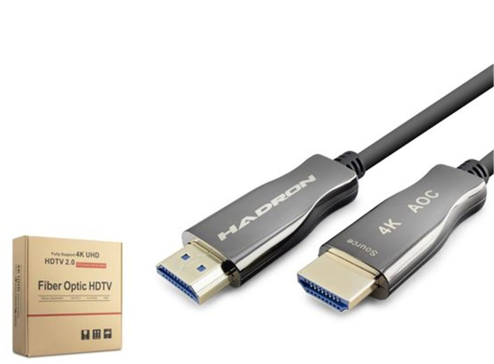 HADRONHadron Hdx2059 50M  Fiber Hdmi Kablo 4K 60Hz  Siyah8680469043842