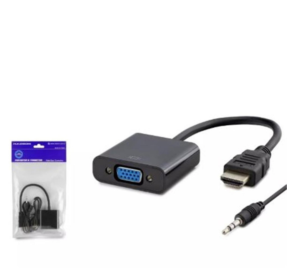 HADRONHadron Hdx7806 Hdmi To Vga F Çevirici + Audio 1080P Ps4 5V Güç Girişli Siyah8680469033089
