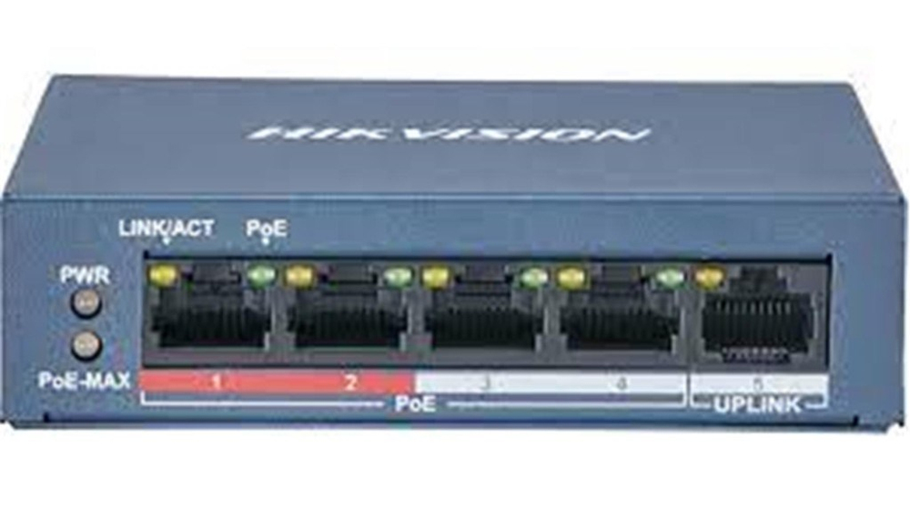 HİLOOKHilook NS-0105P-35B 5 Port Megabit 4 Port PoE 35W +1 Port Megabit UplinkSwitch6941264028277