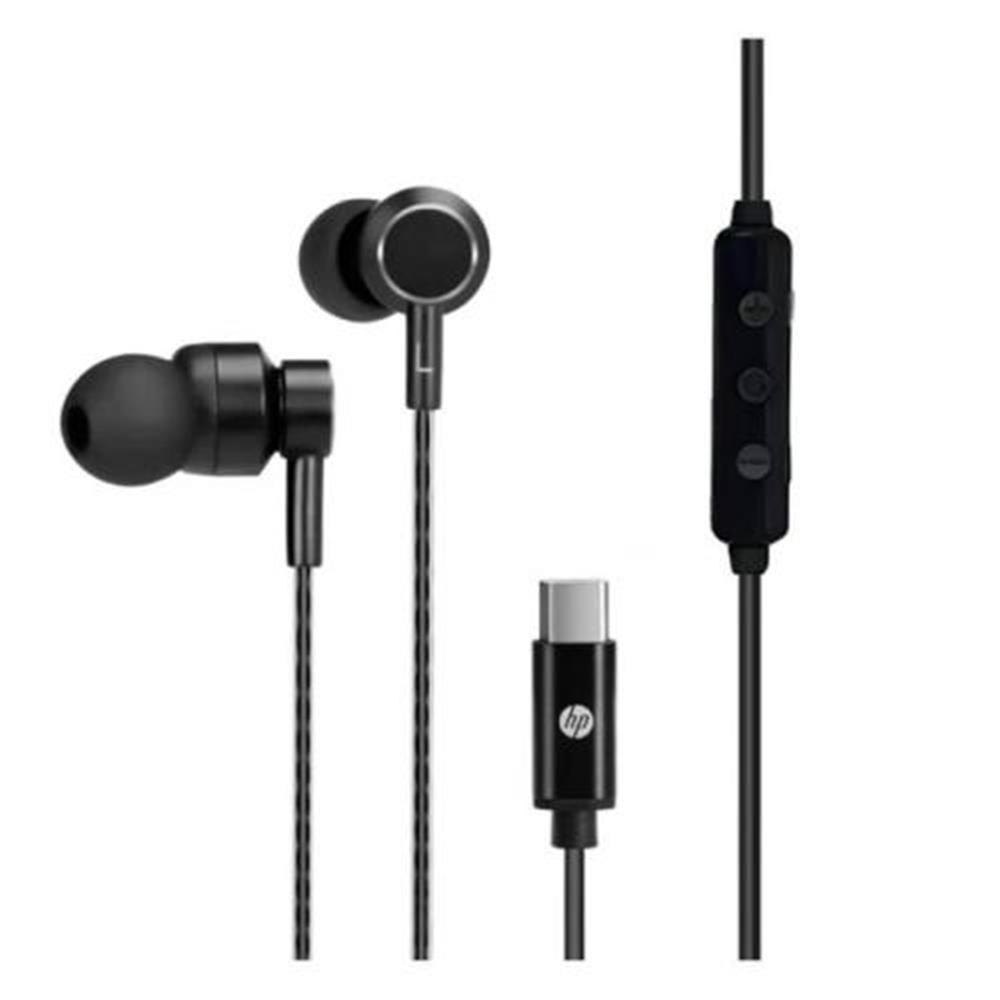 HPHp DHH-1127-BK Kablolu Kulakiçi Type-C Ses Kontrol Butonlu Mikrofonlu Siyah Kulaklık6972431715669