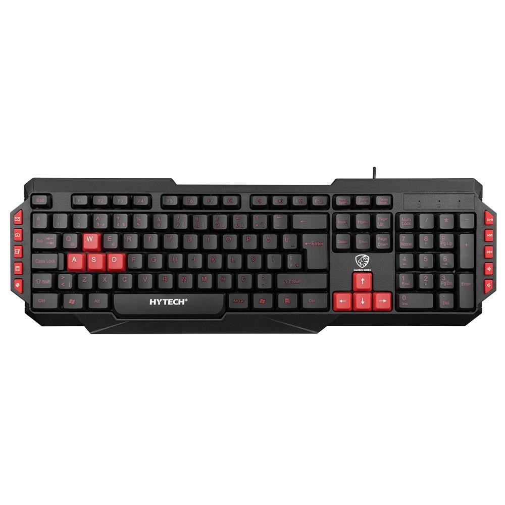 HYTECHHytech HYK-46 GAMY Siyah USB Kırmızı Tuşlu Q Gaming Oyuncu Klavyesi8680096088490