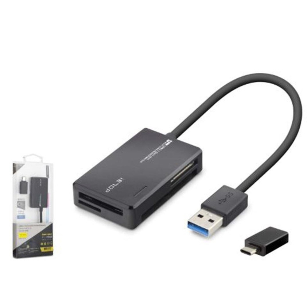 NODARiETOP C313 USB Type-C 3.2 Gen1 All in One Kart Okuyucu CF SD MicroSD MS 5 Gbps Siyah8680469050956