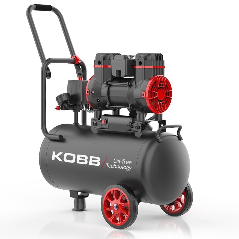 KOBBKOBB KBK25S 1.7HP 25Lt 8Bar Yağsız Sessiz Taşınabilir Hava KompresörüKBK25S
