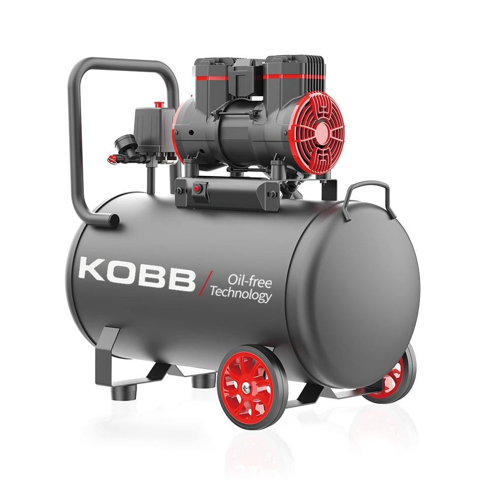 KOBBKOBB KBK50S 2.0HP 50Lt 8Bar Yağsız Sessiz Taşınabilir Hava KompresörüKBK50S