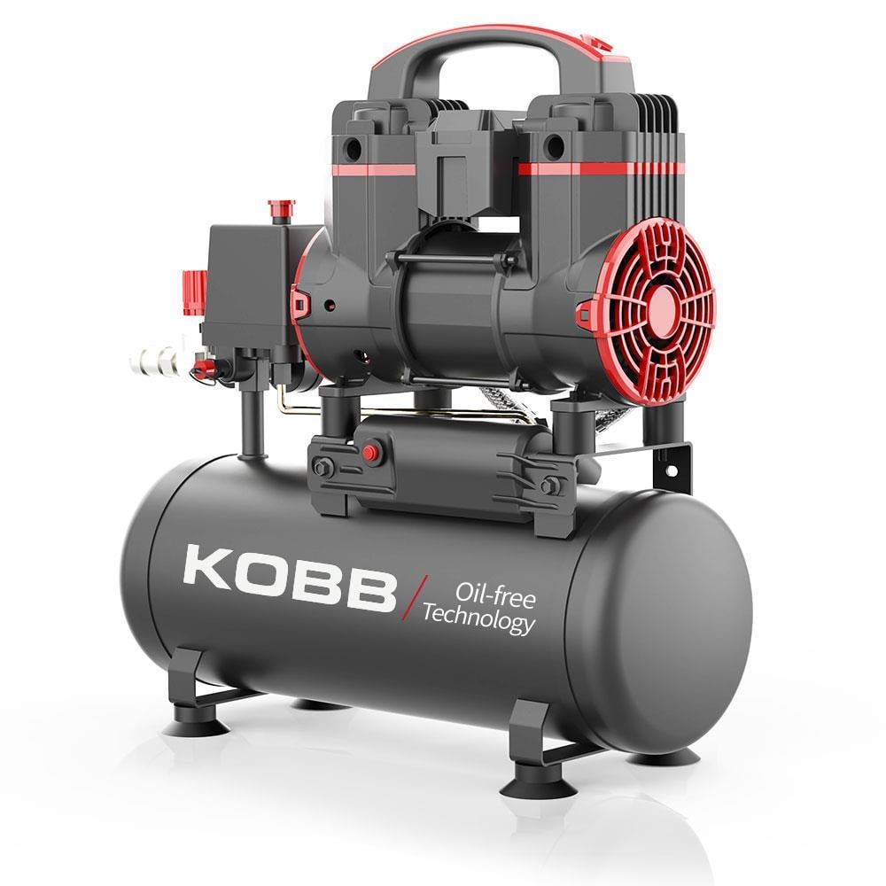 KOBBKOBB KBK8S 1.2HP 8Lt 8Bar Yağsız Sessiz Taşınabilir Hava KompresörüKBK8S