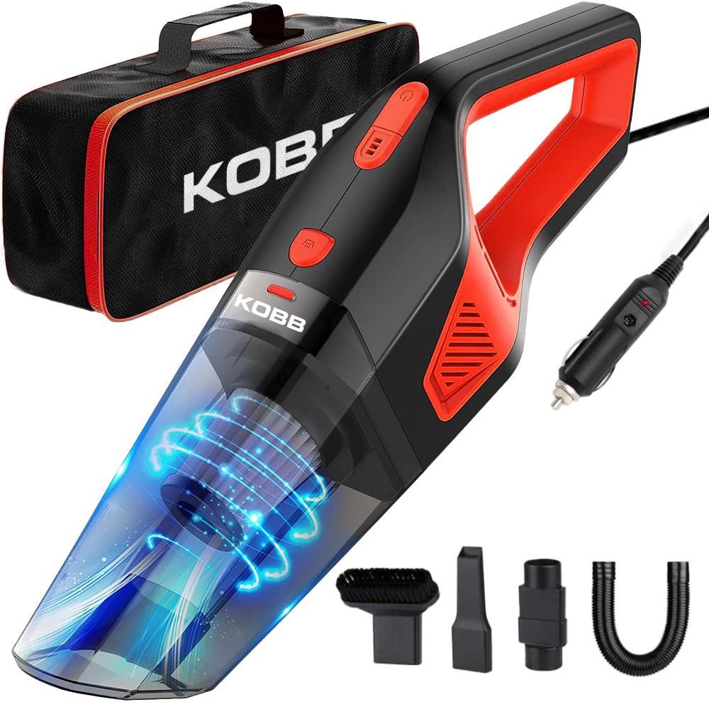 KOBBKOBB KBV12 12Volt/120Watt Araç Süpürgesi + 5 Parça Aksesuar Seti + Taşıma ÇantasıKBV12