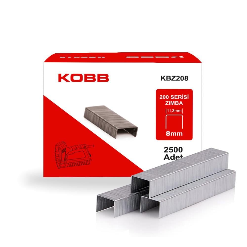 KOBBKOBB KBZ208 8mm 2500 Adet 200 Serisi Ağır Hizmet Tipi Zımba TeliKBZ208