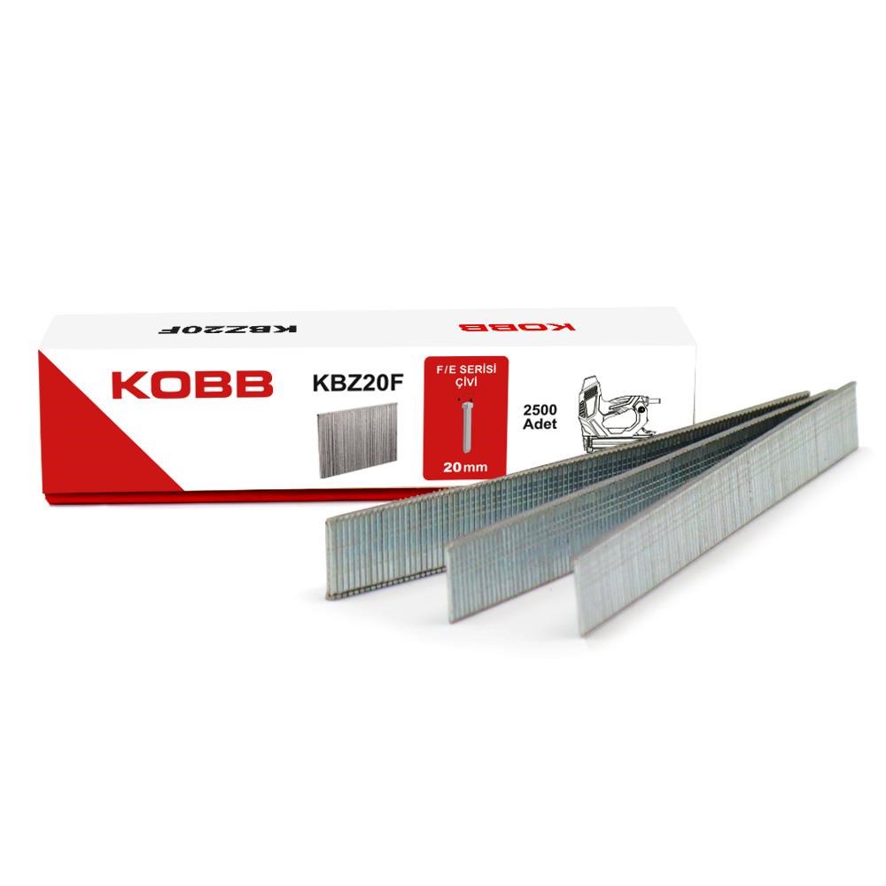 KOBBKOBB KBZ20F 20mm 2500 Adet F/E/J/8 Serisi Ağır Hizmet Tipi Kesik Başlı ÇiviKBZ20F