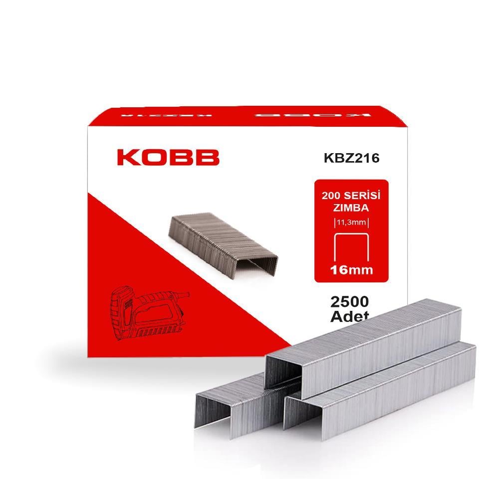 KOBBKOBB KBZ216 16mm 2500 Adet 200 Serisi Ağır Hizmet Tipi Zımba TeliKBZ216