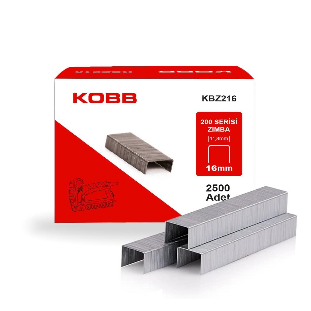 KOBBKOBB KBZ216 16mm 2500 Adet 200 Serisi Ağır Hizmet Tipi Zımba TeliKBZ216