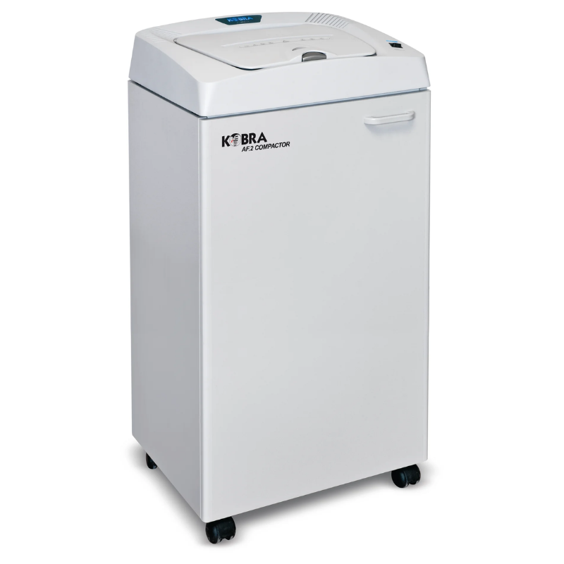 KobraKobra AF.2 3,5x40mm Çapraz Kesim Auto-Feed / Auto-Compact Profesyonel Evrak İmha Makinesi 80 LitreKOBRA AF.2 COMPACTOR E/S