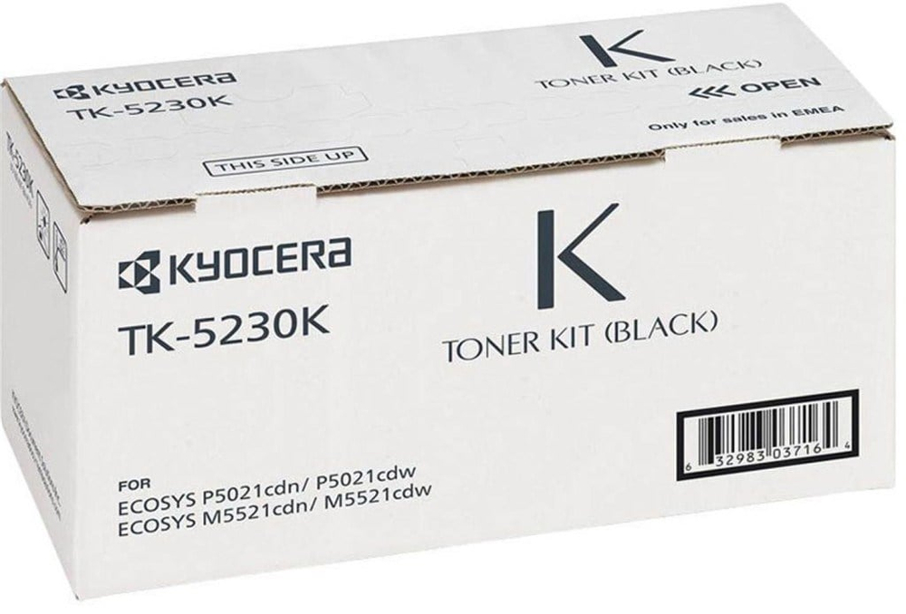 KYOCERAKyocera TK-5230K Black Siyah Orjinal Fotokopi Toneri Ecosys M5521cdn-5521cdw P5021cdn-5021cdw 2.600632983037140
