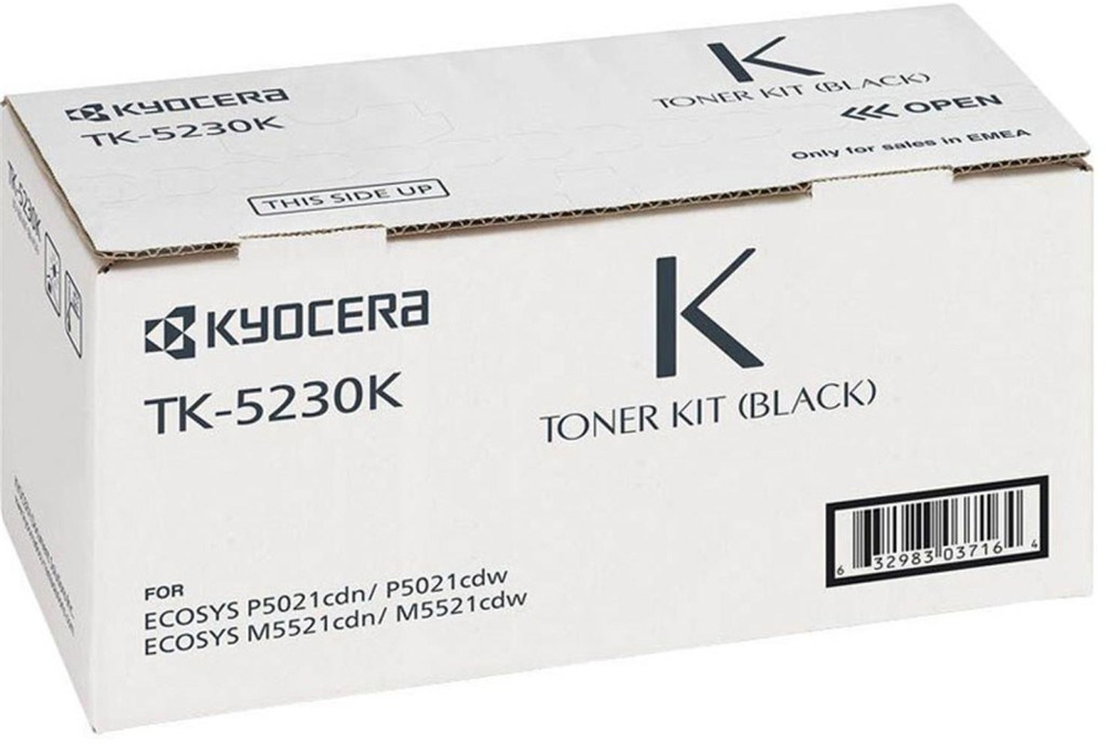 KYOCERAKyocera TK-5230K Black Siyah Orjinal Fotokopi Toneri Ecosys M5521cdn-5521cdw P5021cdn-5021cdw 2.600632983037140