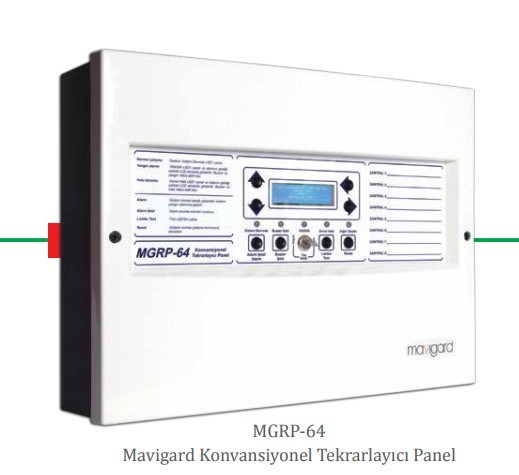 MavigardMavigard MGRP-64 Konvansiyonel Tekrarlayıcı Panel EN54-2/4 SertifikalıMGRP-64