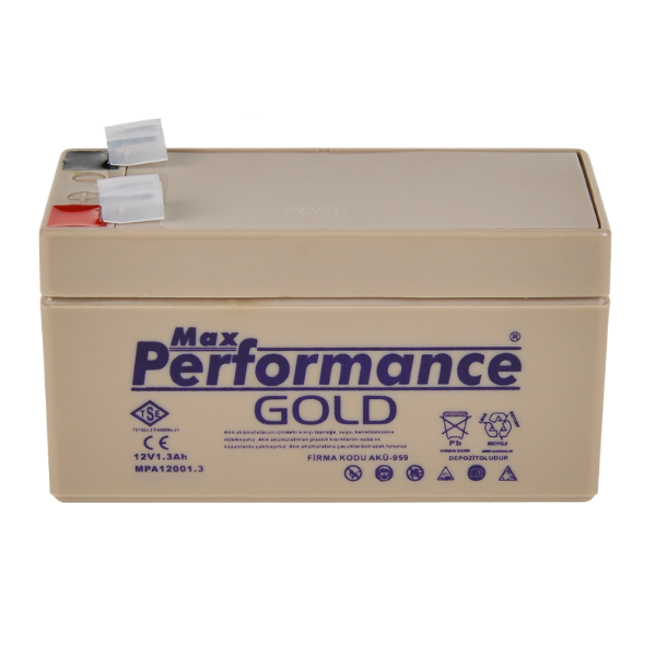Max Performance GoldMax Performance Gold 12V 1.3 Ah Bakımsız Kuru AküGold12-1.3