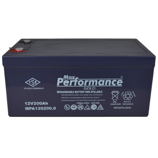 Max Performance GoldMax Performance Gold 12V 115Ah Deep Cycle Jel AküMPG12115.0