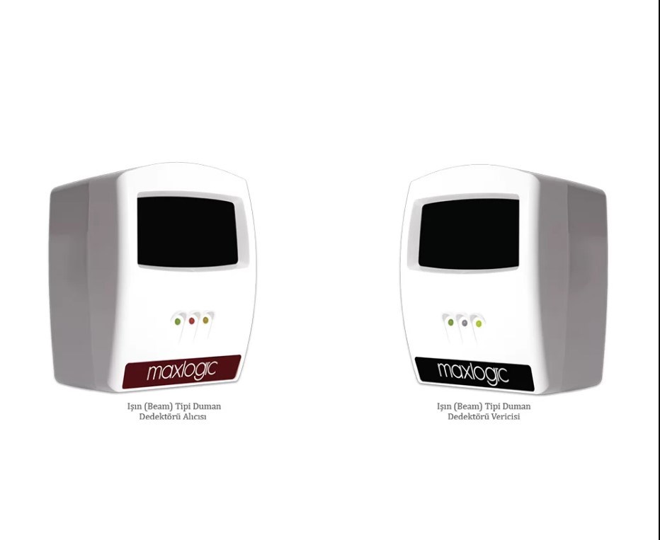 MaxlogicMaxlogic Akıllı ML-1170.SCI Adresli Işın (Beam) Tipi Duman Dedektörü, Alıcı Verici Dahil, Kısa Devre İzolatörlüML-1170.SCI