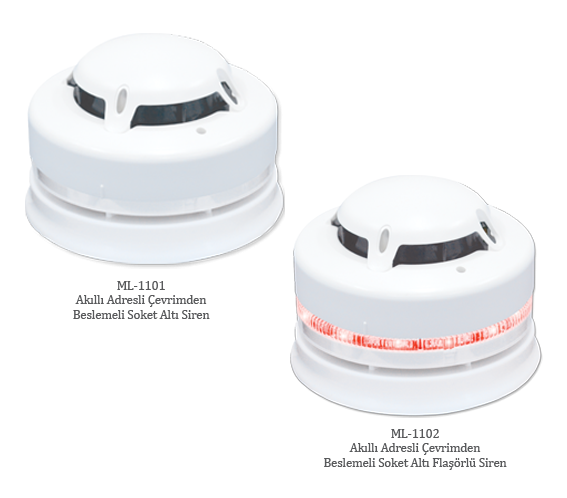 MaxlogicMaxlogic ML-1101 Akıllı Adresli Çevrimden Beslemeli Soket Altı SirenML-1101