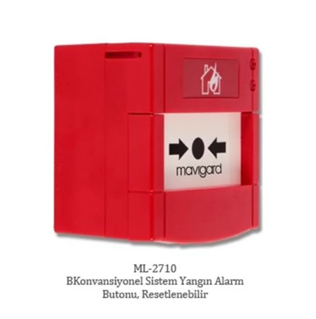 MaxlogicMaxlogic ML-2710/M Konvansiyonel Yangın Alarm Butonu, Marin SertifikalıML-2710/M