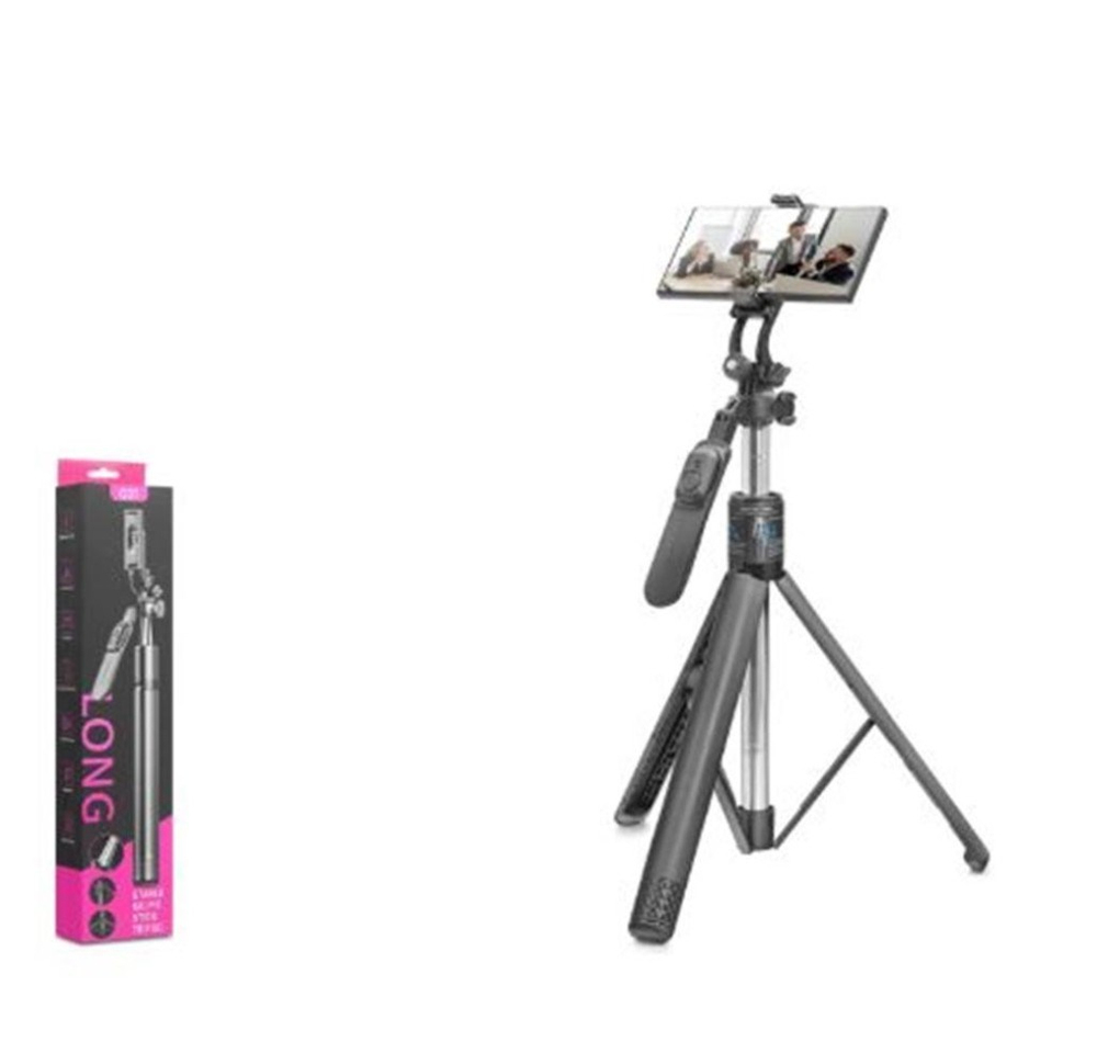 NODARNODAR ND1050 Telefon Tripodu ve Selfie Çubuğu Seti Bluetooth Kumandalı 201 cm - Siyah8684886010500