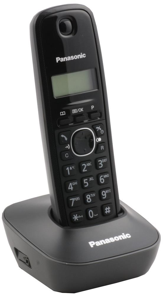 PANASONICPanasonic KX-TG1611 Siyah Telsiz Dect Telefon 50 Rehber5025232621736
